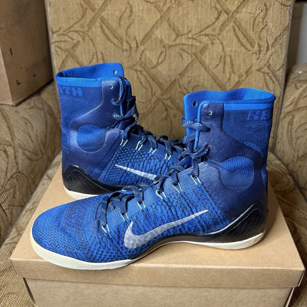 Nike Kobe 9 Elite Brave Blue (2014) 630847-404 Men's Size 11 Pre-Owned No Box - Picture 3 of 8
